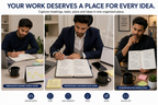 Premium Executive Notebook Gift Set with Pen – Textured Navy Journal for Business, Work, Study & Planning