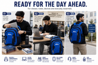Camel mountain Smart Organizer Backpack – Laptop Compartment, Phone Pocket & Easy-Access Storage for School, Work & Daily Use