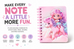 Adorable Unicorn Spiral Notebook – Fun Kids Journal for School, Drawing, Doodling, Notes & Creative Ideas