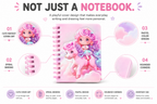 Adorable Unicorn Spiral Notebook – Fun Kids Journal for School, Drawing, Doodling, Notes & Creative Ideas