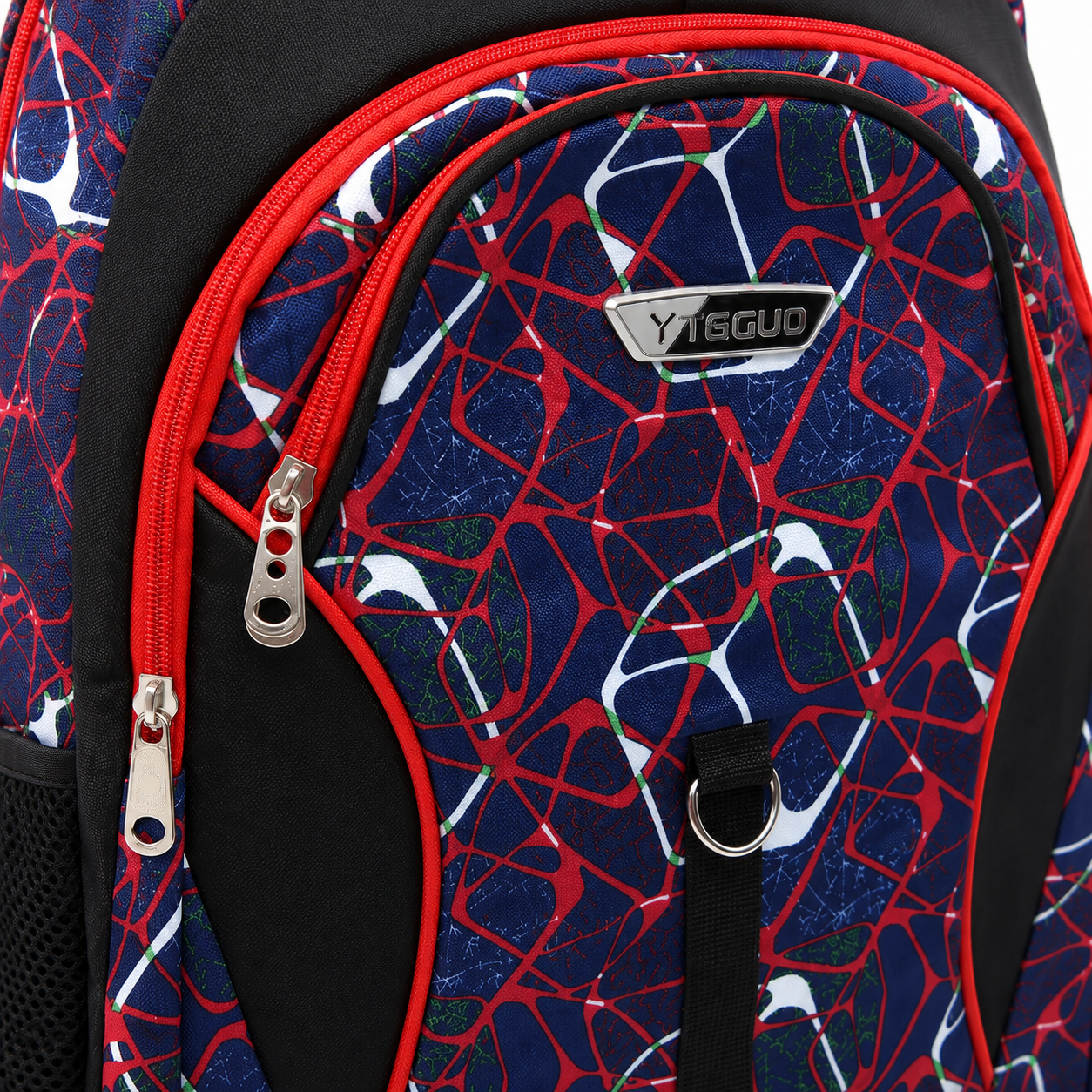 Colorful YIGUO School Backpack – Spacious Multi-Pocket Student Bag for School Books, Stationery & Essentials