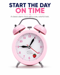 Alarm Clock – Classic Bedside Wake-Up Clock with Clear Time Display, Compact Design for Kids, Students, Adults & Everyday Use