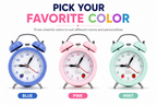 Alarm Clock – Classic Bedside Wake-Up Clock with Clear Time Display, Compact Design for Kids, Students, Adults & Everyday Use