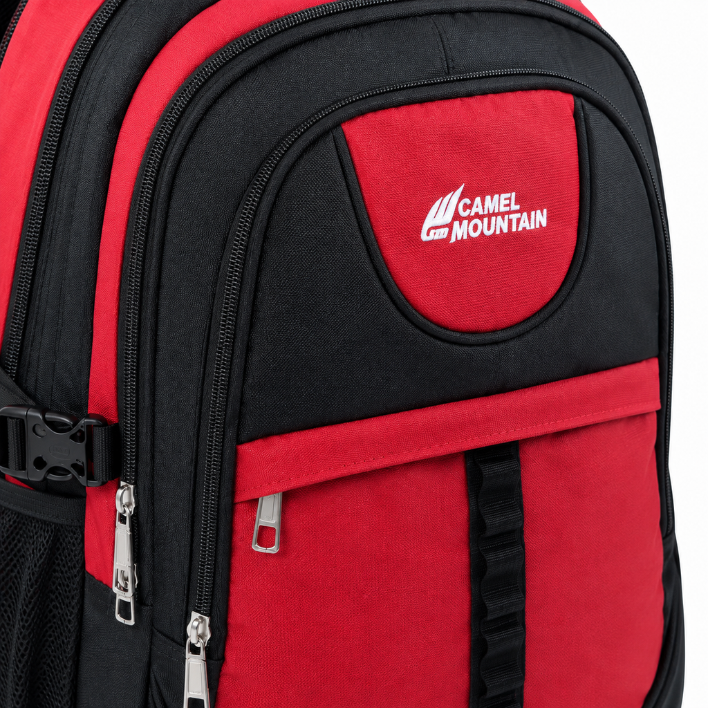 Premium Camel Mountain Student Backpack – Spacious Organizer Bag with Multiple Pockets for School, College & Daily Use
