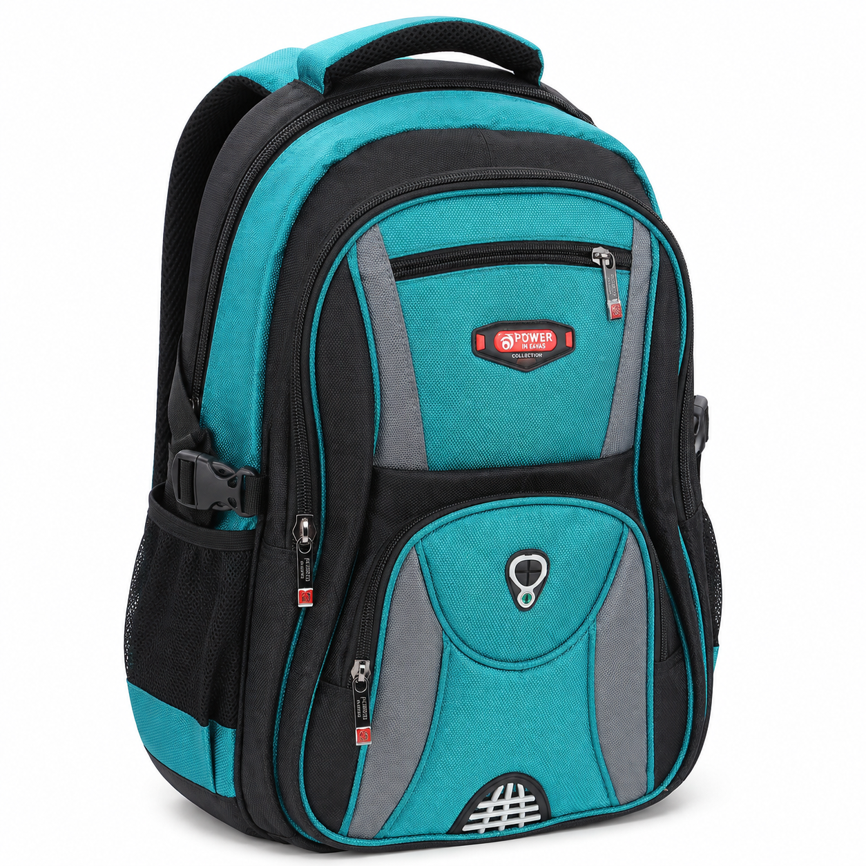 POWER School & College Backpack – Large Multi-Compartment Bag with Multiple Zipper Pockets for Organized Daily Use