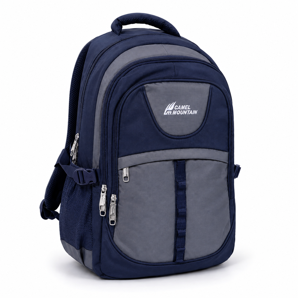 Camel Mountain School Bag – Organized Student Backpack for Books, Supplies, Classes & Daily Travel