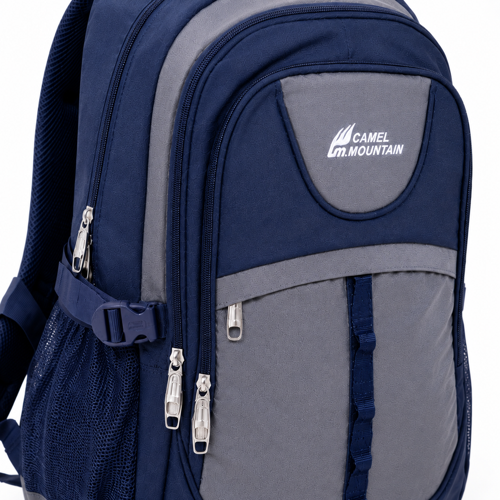 Camel Mountain School Bag – Organized Student Backpack for Books, Supplies, Classes & Daily Travel