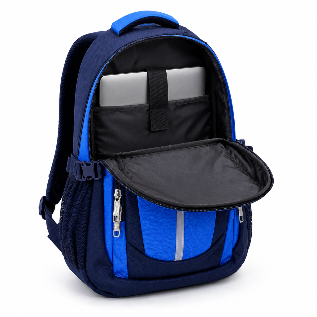 Everyday School Backpack – Spacious Student Bag with Multiple Compartments for Books, Stationery & School Essentials