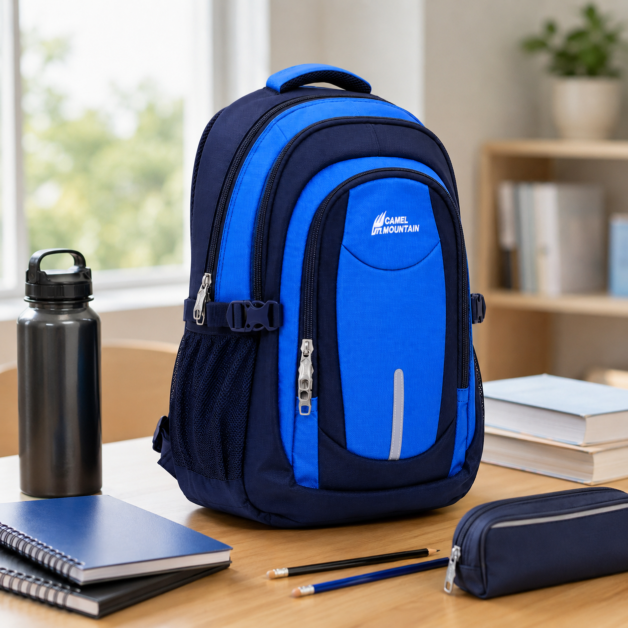 Everyday School Backpack – Spacious Student Bag with Multiple Compartments for Books, Stationery & School Essentials