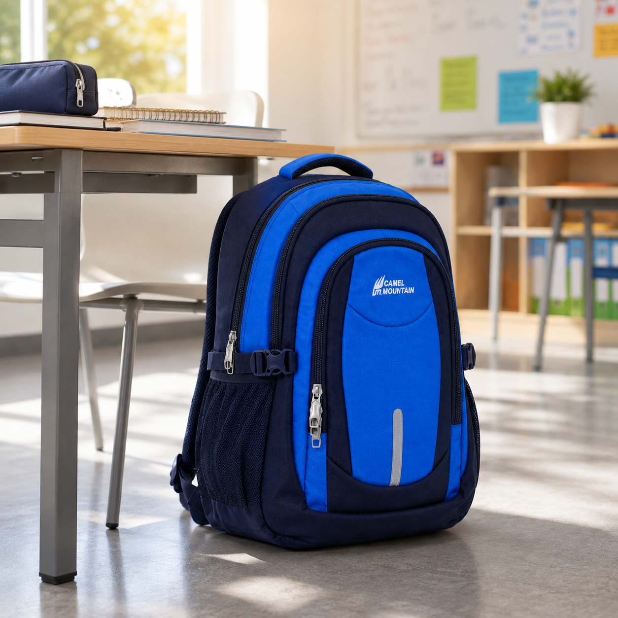 Everyday School Backpack – Spacious Student Bag with Multiple Compartments for Books, Stationery & School Essentials
