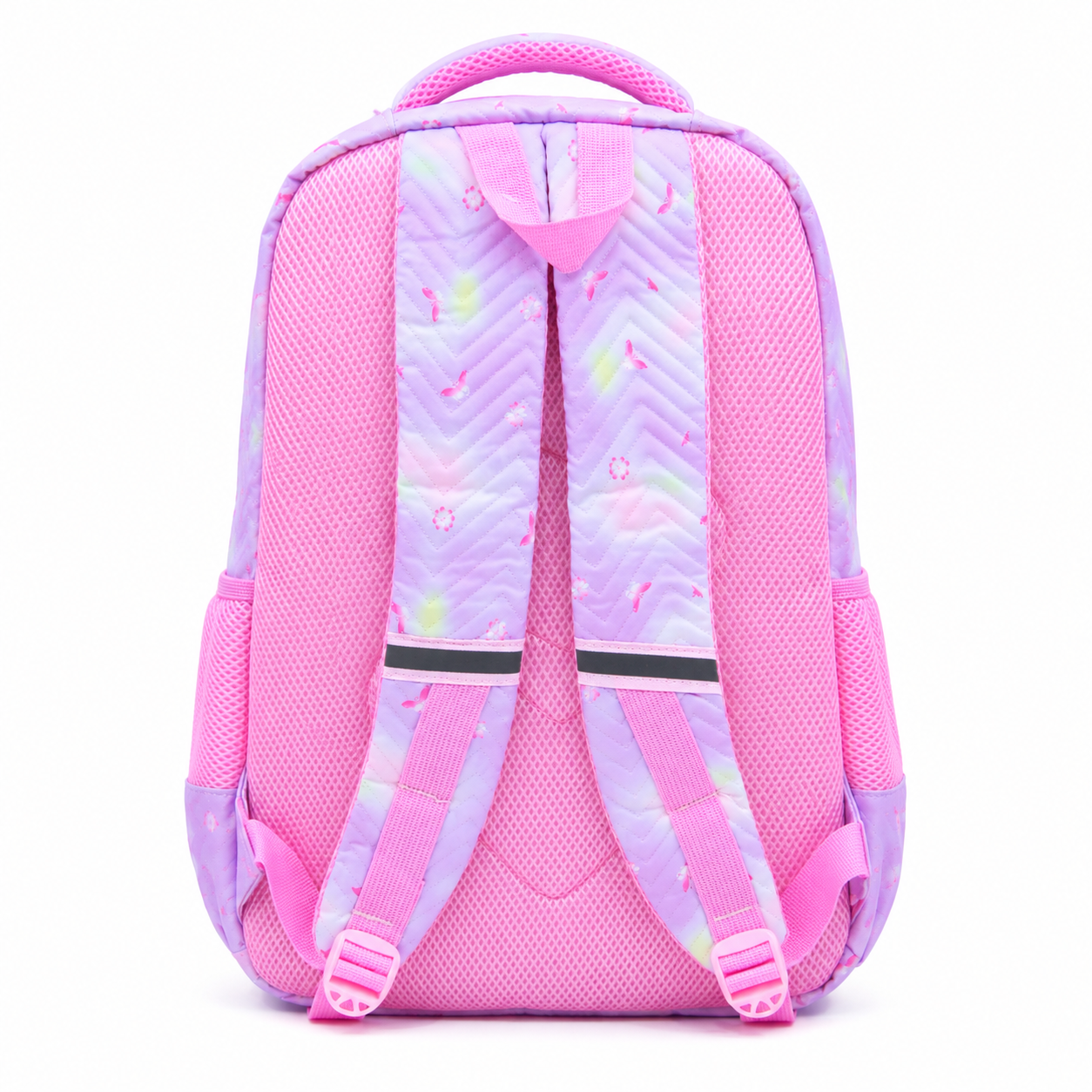 Girls School Backpack – Cute Lavender Pink Multi-Compartment Bag with Bottle Holder, Front Pockets