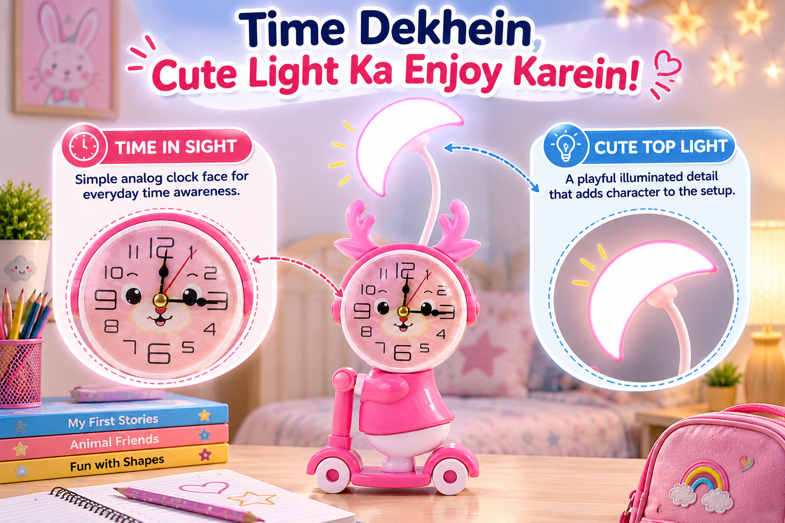 lamp and alarm clock