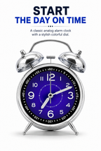 Bedside Alarm Clock – Practical Wake-Up Clock for Bedroom, Study & Daily Routines