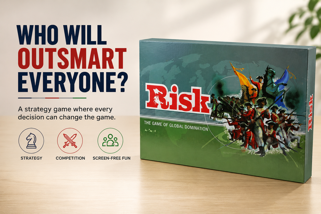 RISK BOARD GAME – Classic Strategy & World Conquest Game for Kids, Teens & Adults | Multiplayer Family Game Night