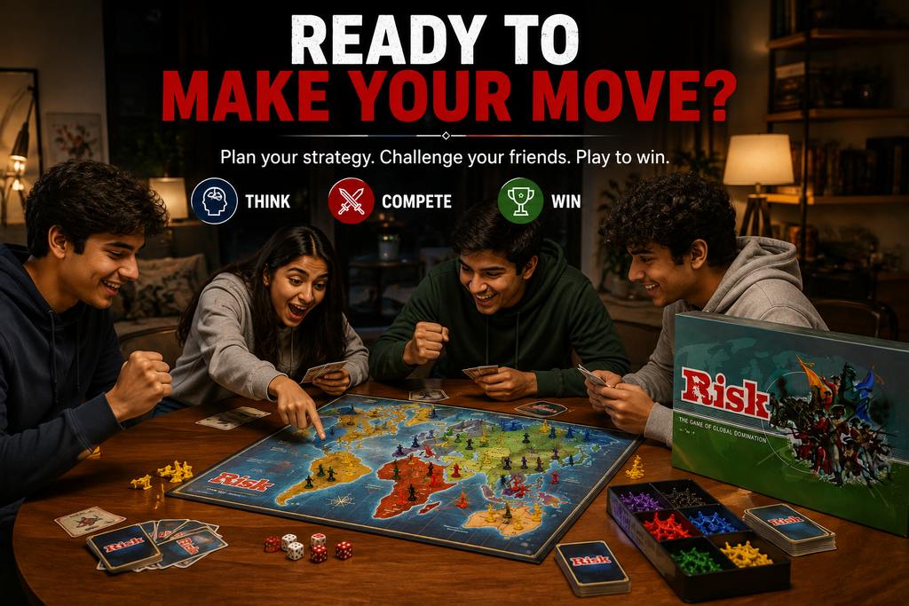 RISK BOARD GAME – Classic Strategy & World Conquest Game for Kids, Teens & Adults | Multiplayer Family Game Night