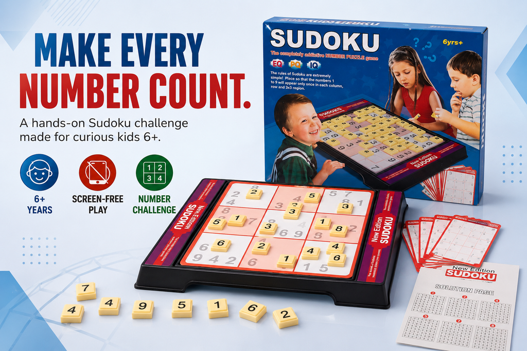 SUDOKU BOARD GAME FOR KIDS 6+ – Hands-On Number Puzzle