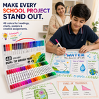 dual tip brush marker 48 colour