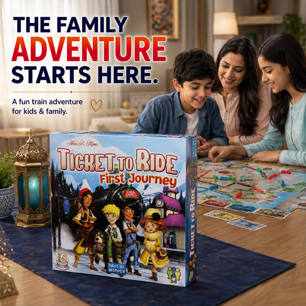 Ticket to Ride: First Journey – Fun Family Board Game for Kids