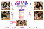 Cute Bow Design Tumbler – Stylish Everyday Drinking Cup | Drink On the Go