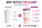 Cute Bow Design Tumbler – Stylish Everyday Drinking Cup | Drink On the Go