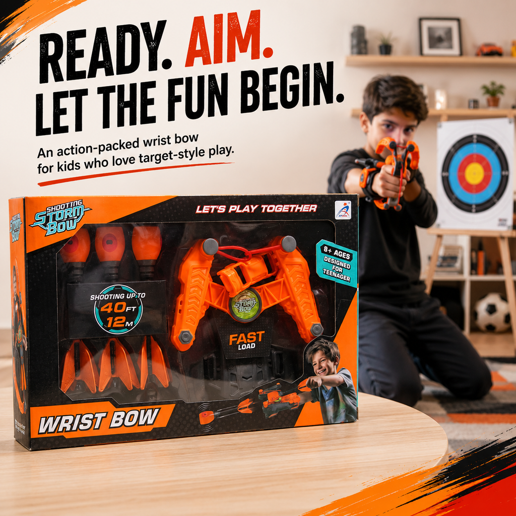 Wrist Bow Shooting Toy for Kids – Fast-Load Target Fun