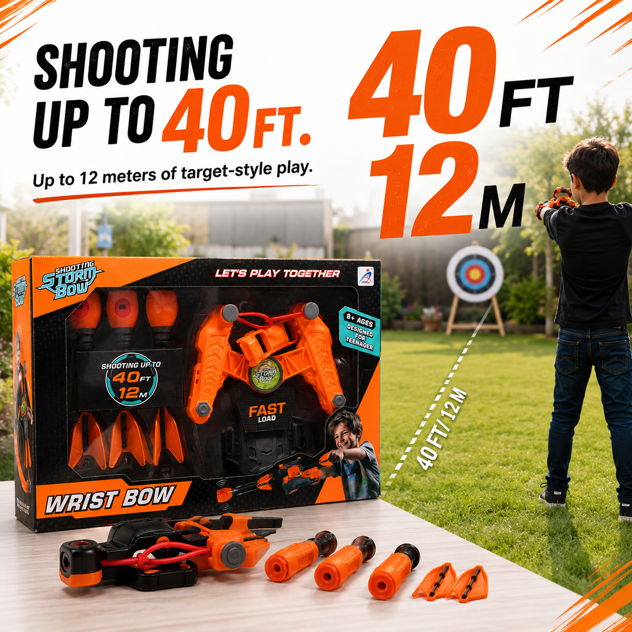 Wrist Bow Shooting Toy for Kids – Fast-Load Target Fun