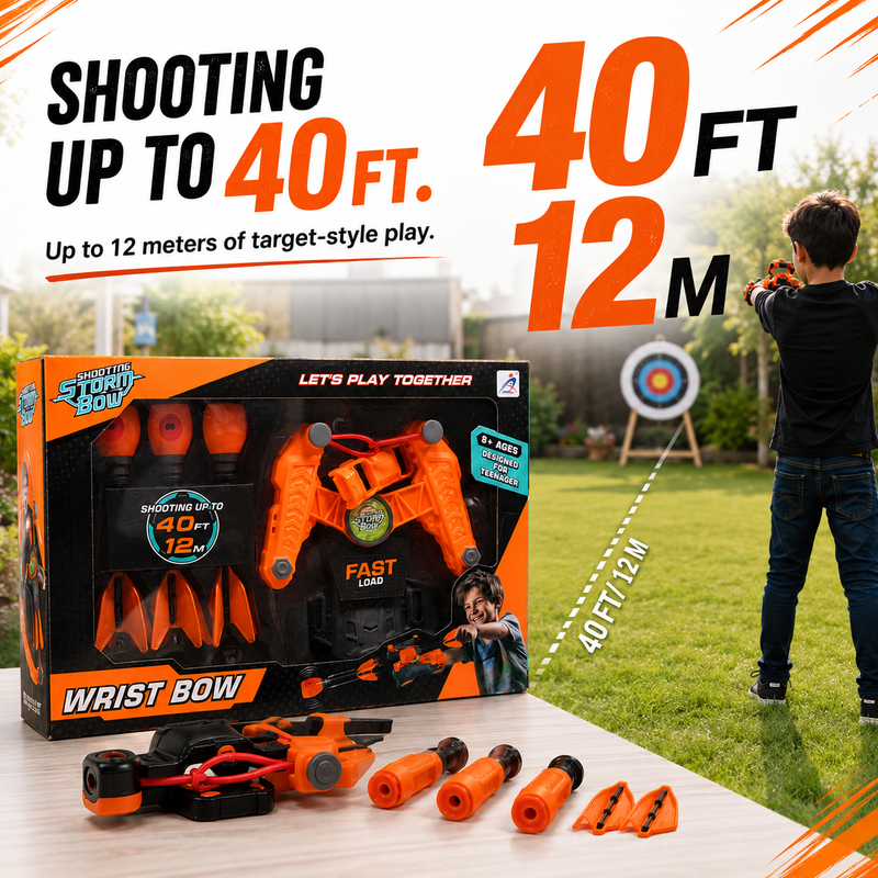 Wrist Bow Shooting Toy for Kids – Fast-Load Target Fun