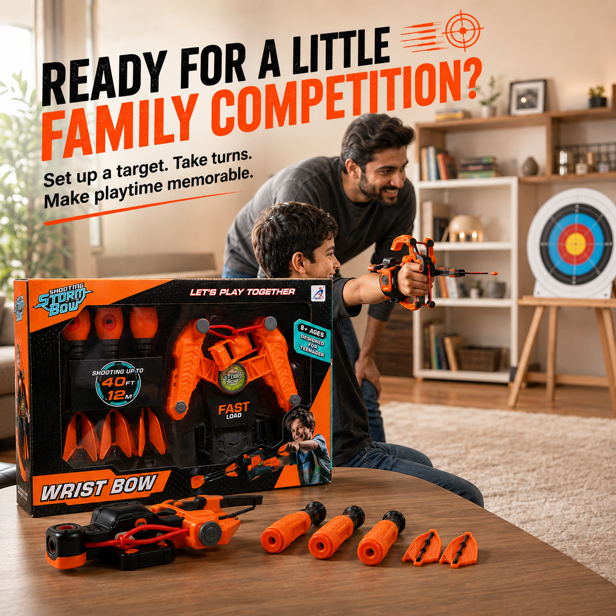 Wrist Bow Shooting Toy for Kids – Fast-Load Target Fun