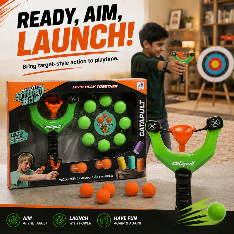 Target Shooting Catapult Toy – Fun Aim & Launch Game for Kids