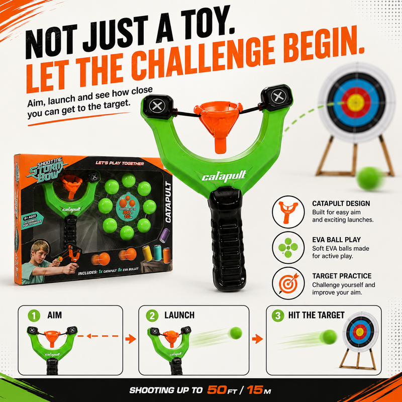 Target Shooting Catapult Toy – Fun Aim & Launch Game for Kids
