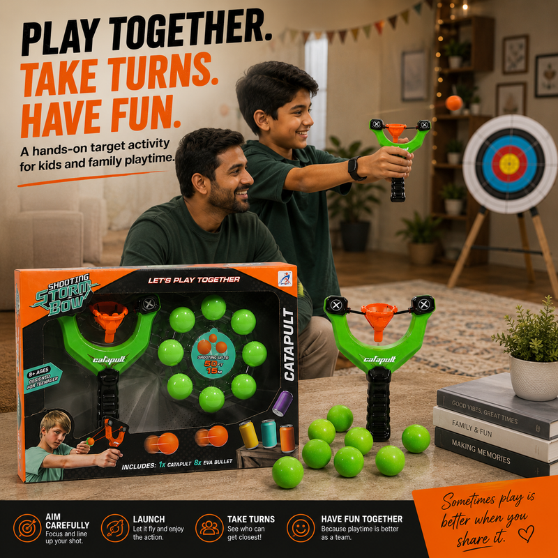 Target Shooting Catapult Toy – Fun Aim & Launch Game for Kids