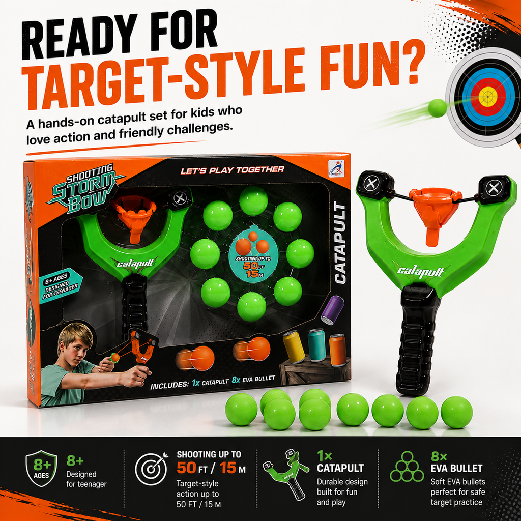 Target Shooting Catapult Toy – Fun Aim & Launch Game for Kids