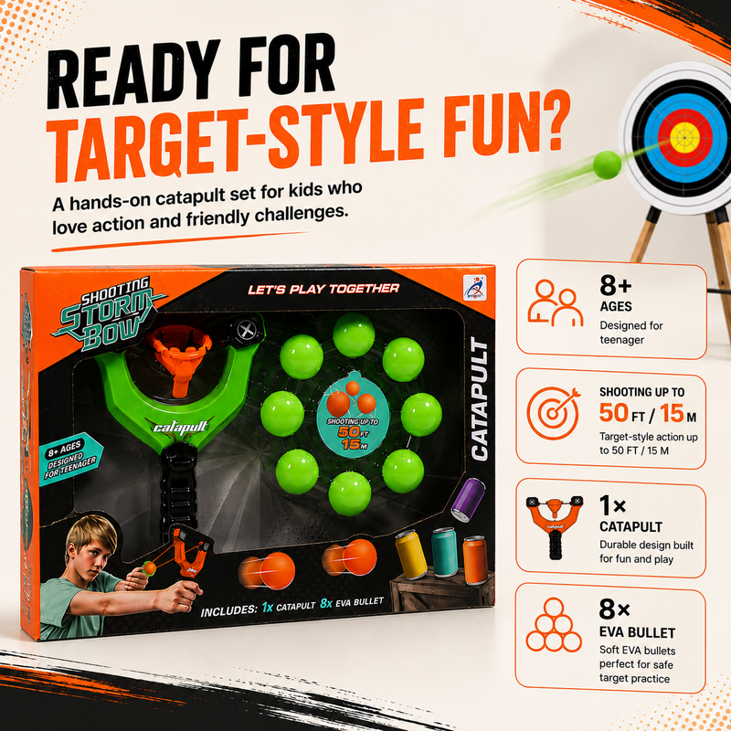 Target Shooting Catapult Toy – Fun Aim & Launch Game for Kids