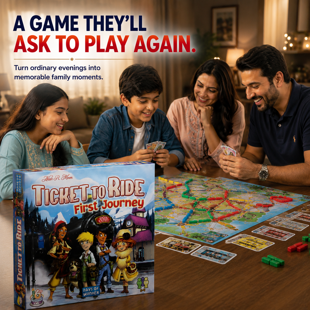 Ticket to Ride: First Journey – Fun Family Board Game for Kids