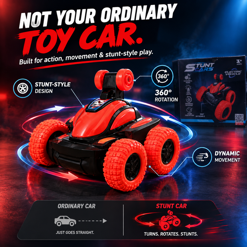 Remote Control Stunt Car – 360° Spins & Drifts | Fun Racing Toy for Kids