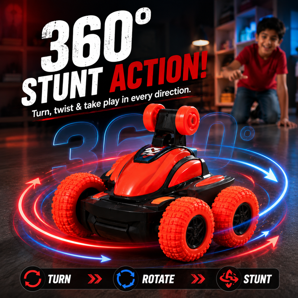 Remote Control Stunt Car – 360° Spins & Drifts | Fun Racing Toy for Kids