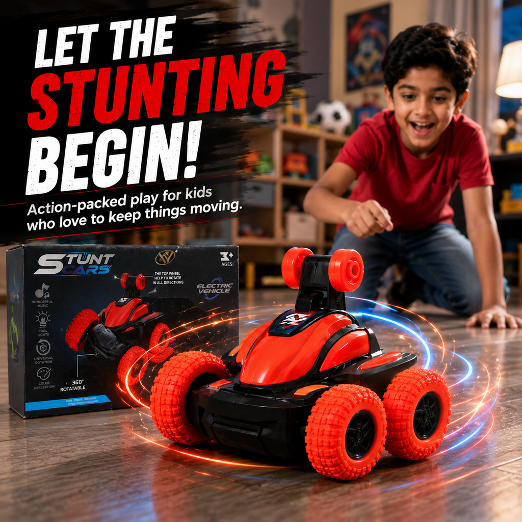 Remote Control Stunt Car – 360° Spins & Drifts | Fun Racing Toy for Kids