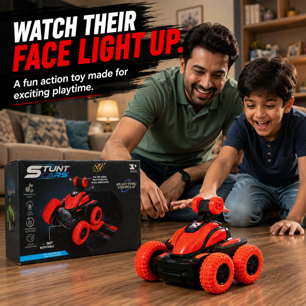 Remote Control Stunt Car – 360° Spins & Drifts | Fun Racing Toy for Kids