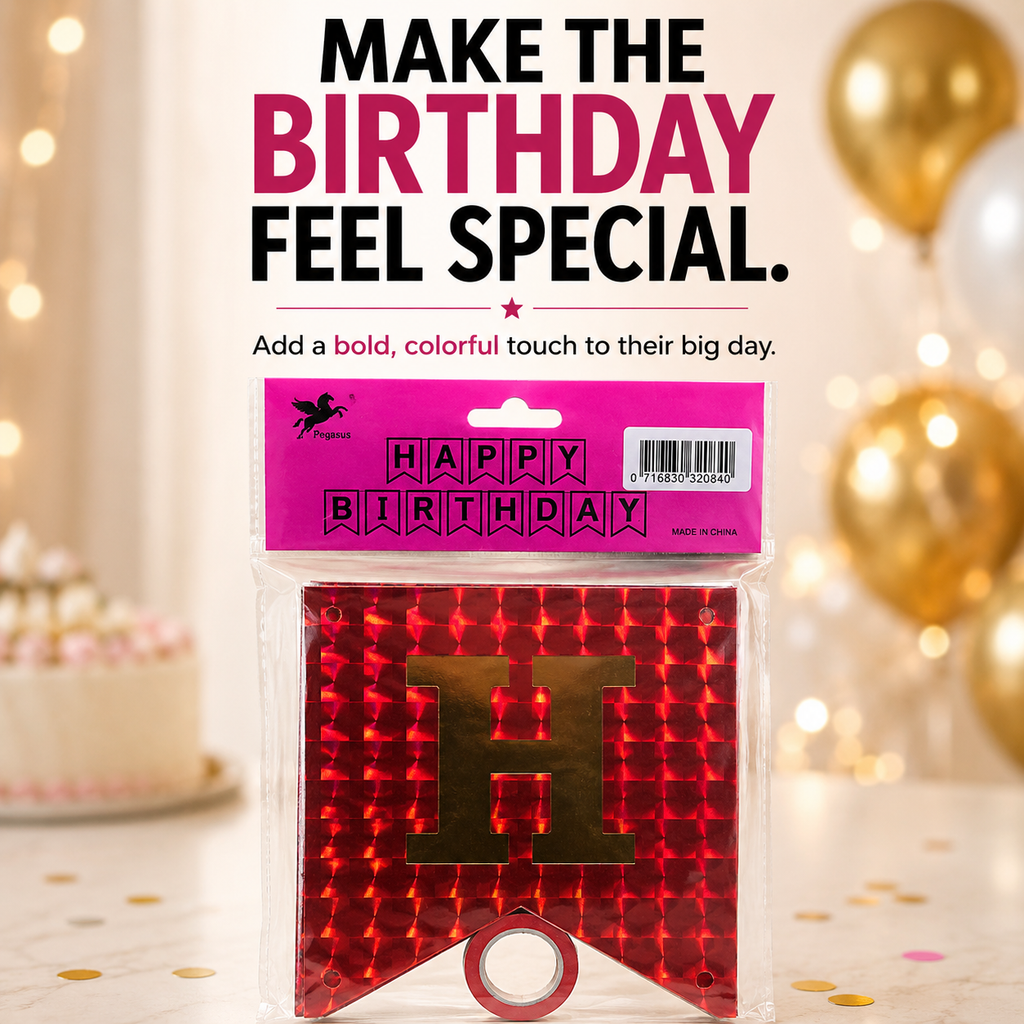 Happy Birthday Party Banner – Make Every Celebration Feel Extra Special
