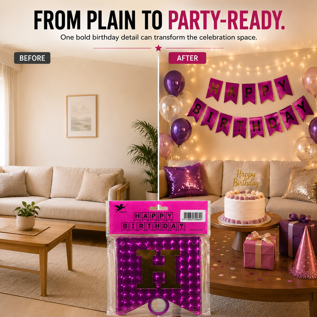 Happy Birthday Party Banner – Make Every Celebration Feel Extra Special
