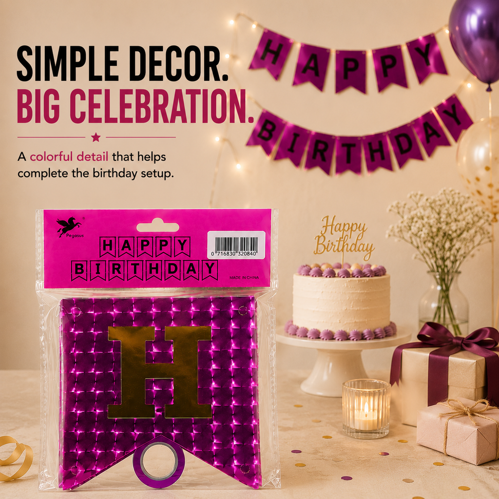 Happy Birthday Party Banner – Make Every Celebration Feel Extra Special