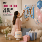 Happy Birthday Banner – Choose Blue or Pink for Their Special Day