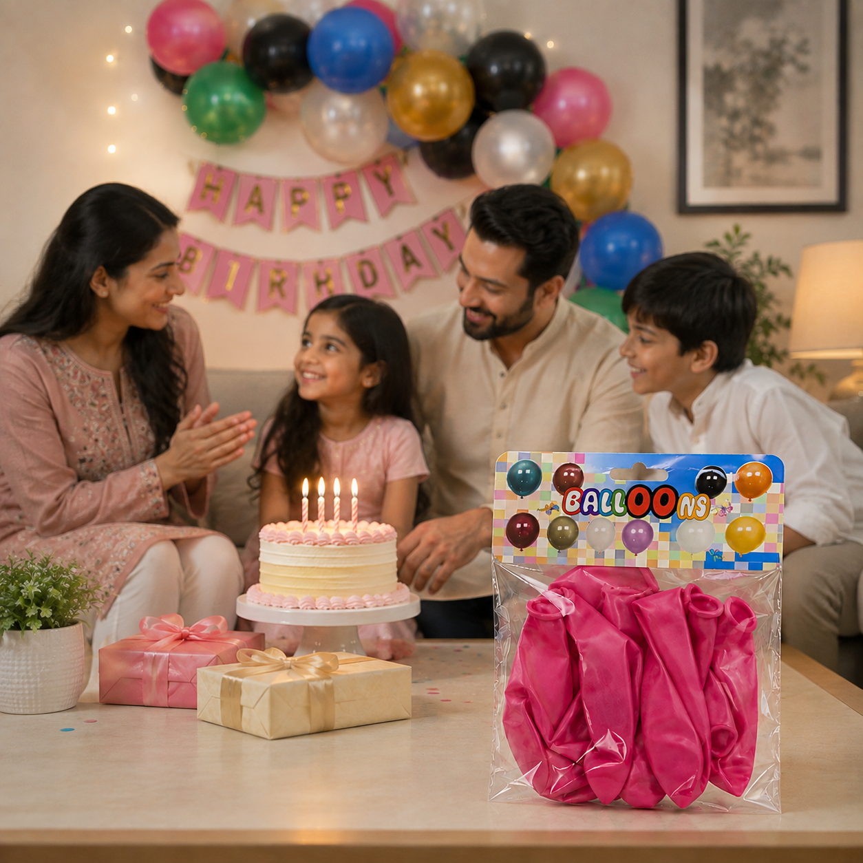 Colorful Party Balloons pak of 10