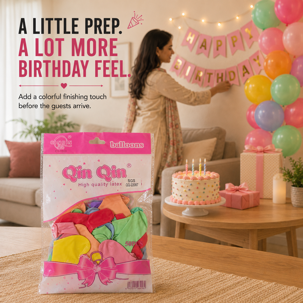 50PCS Party Balloons – Add a Colorful Touch to Their Big Day
