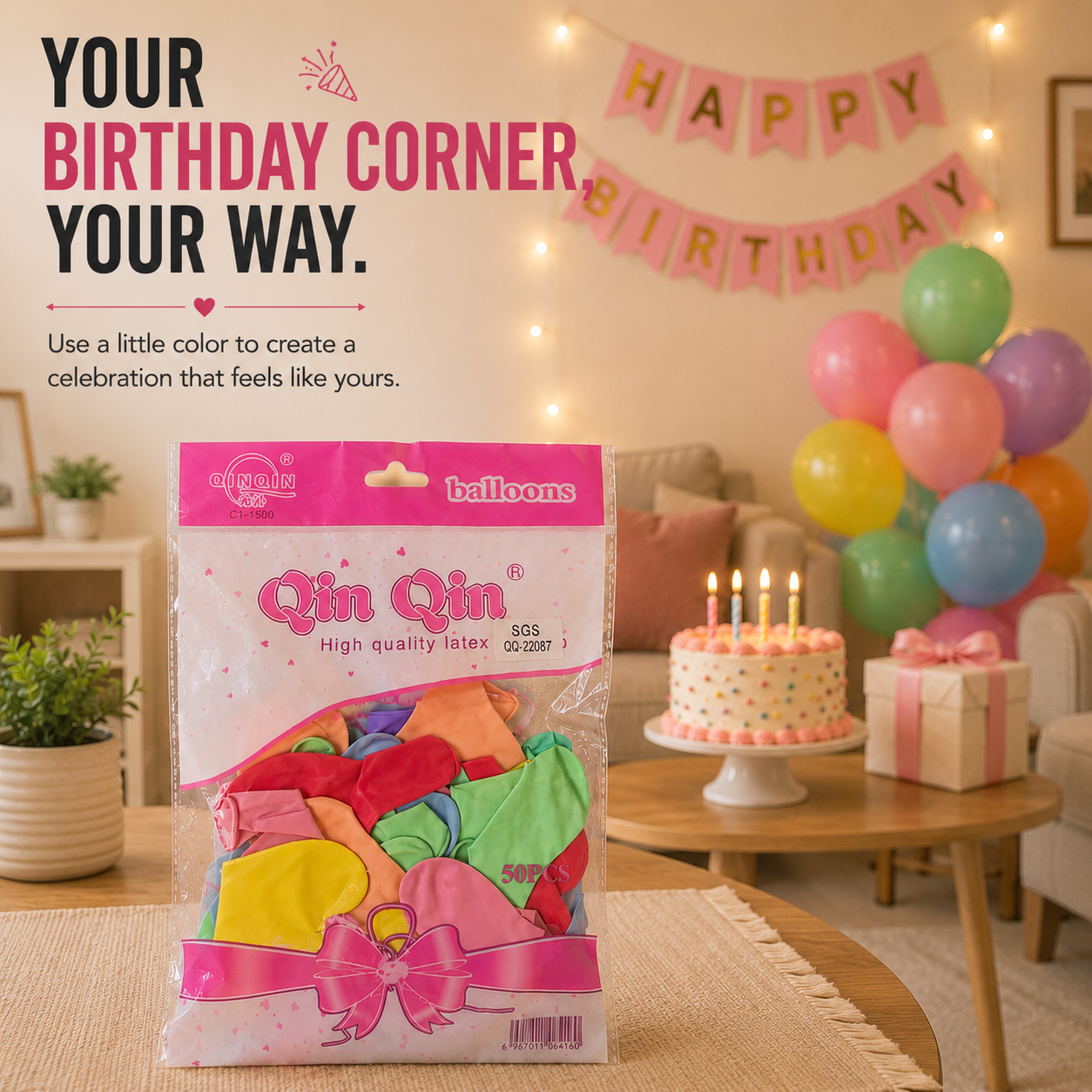 50PCS Party Balloons – Add a Colorful Touch to Their Big Day