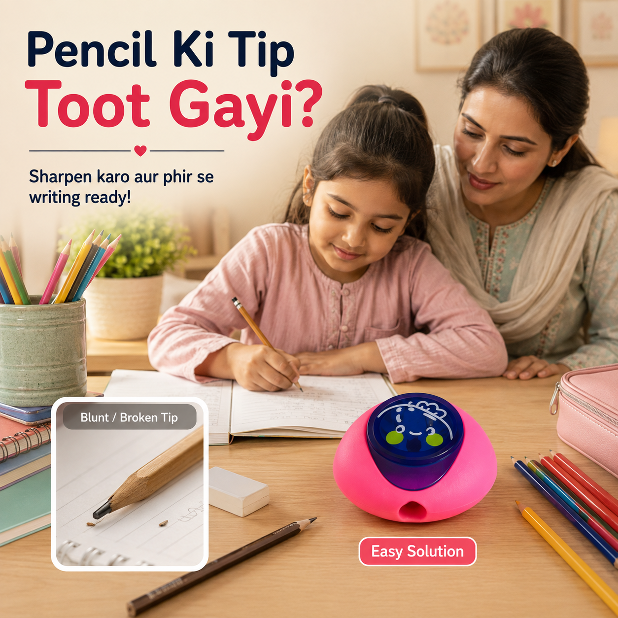 Cute Kids Stationery – Colorful shopner