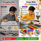 Artist Quality 18-Colour Pencil Set – Smooth, Rich & Easy-to-Sharpen Pencils for Creative Artwork