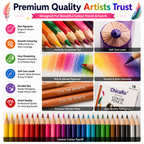 Artist Quality 18-Colour Pencil Set – Smooth, Rich & Easy-to-Sharpen Pencils for Creative Artwork