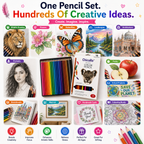 Artist Quality 18-Colour Pencil Set – Smooth, Rich & Easy-to-Sharpen Pencils for Creative Artwork