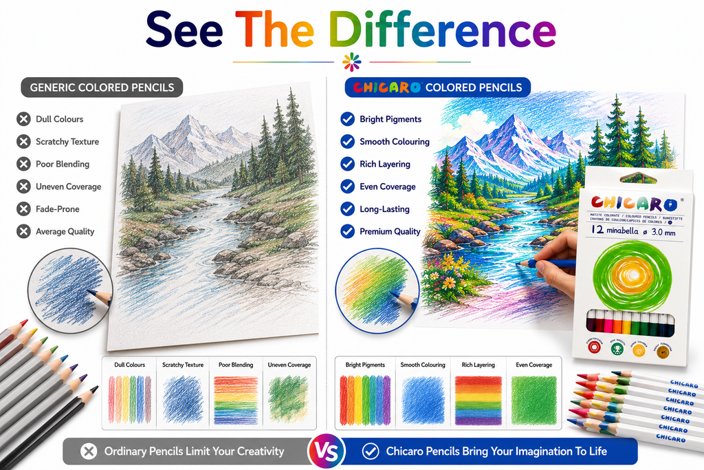 chicaro 12 colours pencils 3.0mm